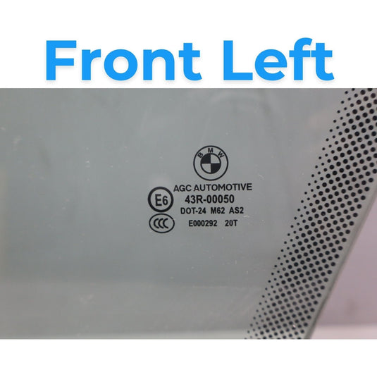 10-17 BMW 535i GT 550i GT F07 Front Left Driver Side Door Window Glass Oem