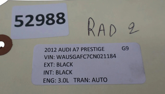 12-17 Audi A7 Quattro Engine Radiator AC A/C Air Conditioning Condenser Oem