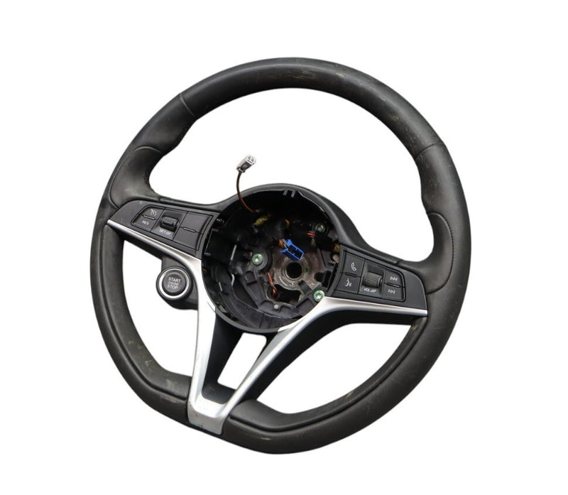 Load image into Gallery viewer, 17-22 Alfa Romeo Giulia Steering Wheel Black Leather w/ Switch Buttons Oem
