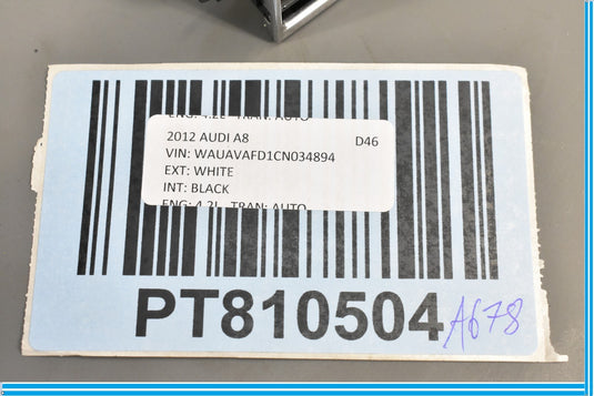 11-17 Audi D4 A8 A8L Quattro Dash A/C AC Air Vent Center 4H1820952A Oem