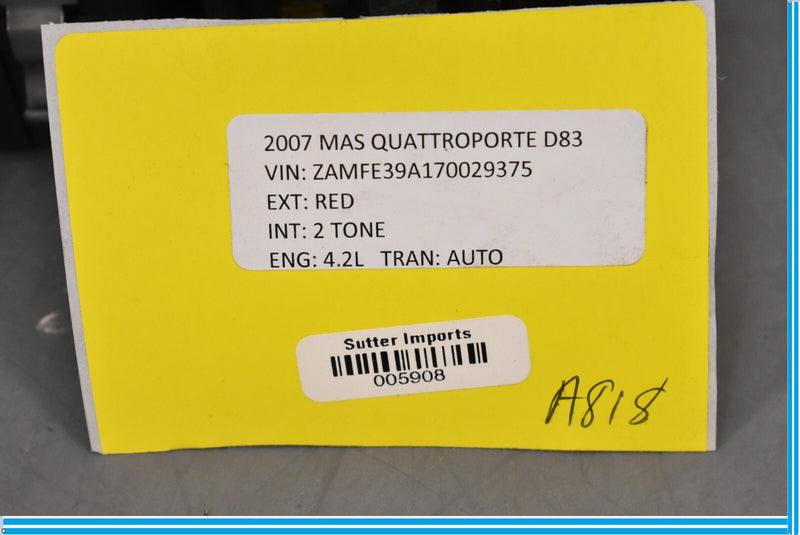 Load image into Gallery viewer, 03-12 Maserati Quattroporte Rear Trunk Positive Fuse Box Relay Junction Oem
