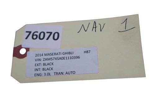 14-19 Maserati Ghibli Navigation Cd Player Radio Head Unit Receiver Am/Fm OEM