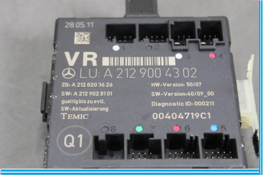 08-17 Mercedes E350 E550 W207 Front Right Side Door Control Module Oem