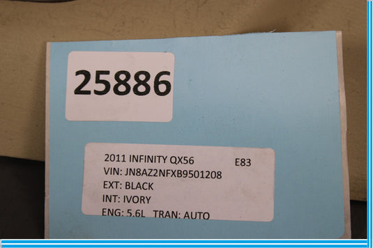 11-17 Infiniti QX56 QX80 Rear Trunk Sill Scuff Kick Plate Trim Panel Oem