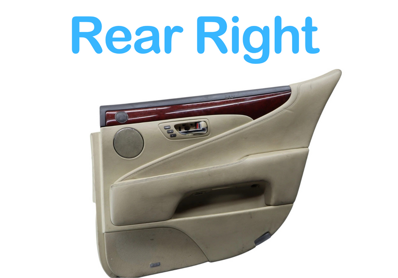 Load image into Gallery viewer, 07-09 Lexus XF40 LS460 Rear Right Passenger Side Interior Door Panel Ivory Oem
