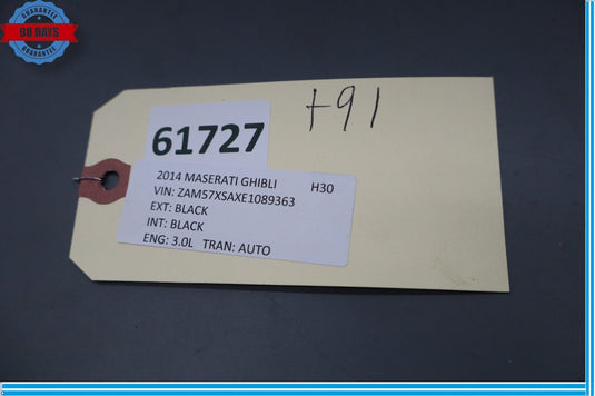 14-22 Maserati Ghibli M157 Front Left Side Seat Switch Cover Trim Black Oem