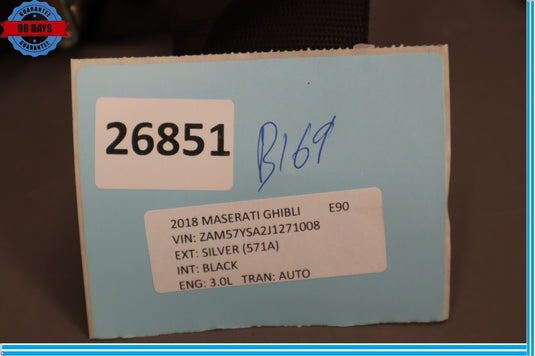 14-18 Maserati Ghibli Rear Left / Right Side Seatbelt Seat Belt Retractor Oem