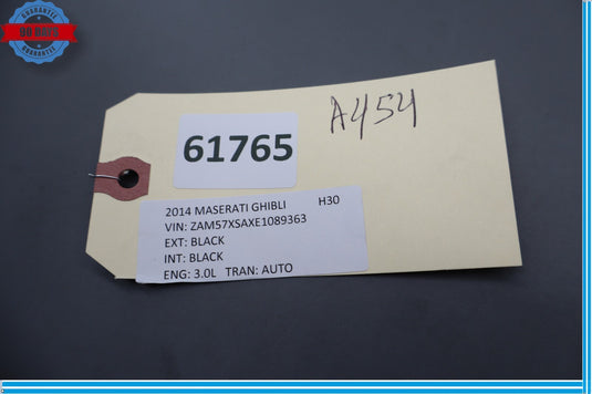 14-17 Maserati Ghibli Front Right Side Seat Adjustment Control Switch Module Oem
