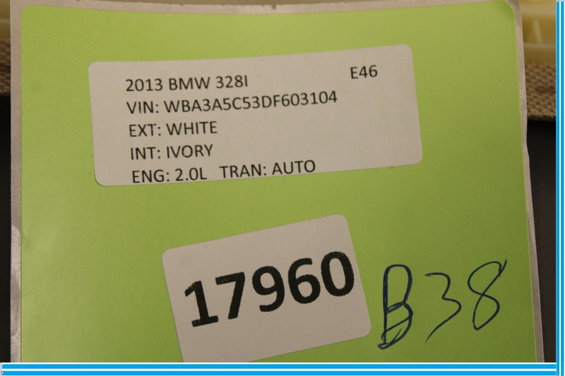 Load image into Gallery viewer, 12-16 BMW F30 320I 328I 335I Rear Left Side Upper C Pillar Trim Cover Panel Oem
