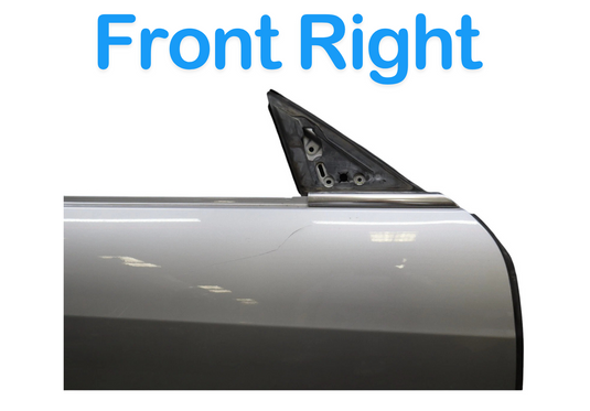 14-22 Maserati Ghibli M157 Front Right Passenger Side Door Panel Silver Oem