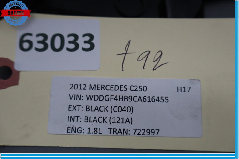 Load image into Gallery viewer, 08-14 Mercedes C250 C300 C350 Rear Left C Pillar Upper Quarter Trim Cover Oem
