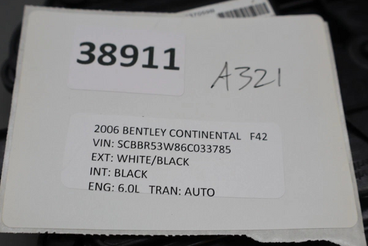 03-12 Bentley Continental Front Right Side Door Lock Soft Actuator Motor Oem