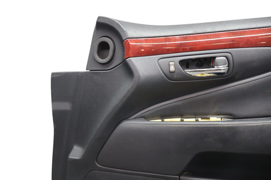 07-09 Lexus LS460 Front Right Side Interior Door Panel Cover Assembly Black Oem