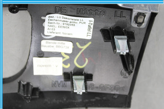 09-15 BMW 750Li F01 F02 Center Dash AC Vents Start Button Trim Bezel Oem