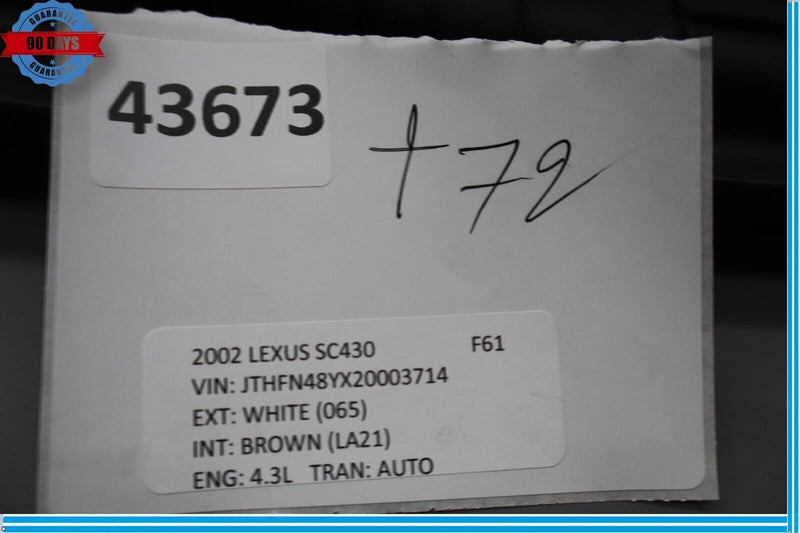 Load image into Gallery viewer, 02-10 Lexus SC430 Front Left Driver Side Seat Switch Cover Trim Panel Oem
