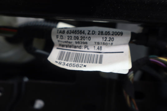 07-15 Audi Q7 Front Right Passenger Side Lower Seat Rail Frame W/ Motor Oem