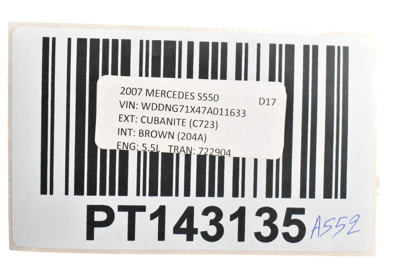 Load image into Gallery viewer, 07-13 Mercedes S550 S600 W221 Rear Right Passenger Exterior Door Handle Oem
