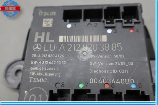 10-13 Mercedes E350 Rear Left Driver Side Door Control Module Oem