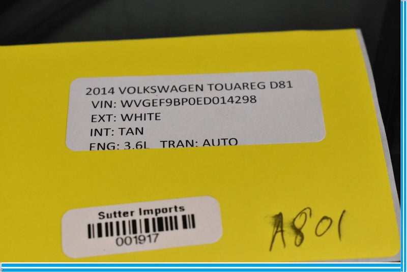 Load image into Gallery viewer, 11-18 Volkswagen VW Touareg Front Left Driver Door Vent Window Glass Oem
