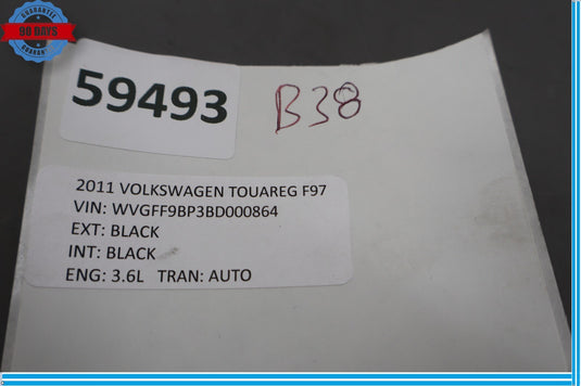 11-17 Volkswagen Touareg Front Left Driver Side Door Panel Insert Trim Oem