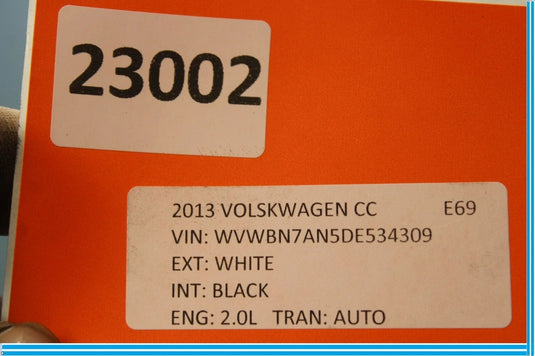 13-17 Volkswagen CC Rear Suspension Cradle Crossmember Subframe 3C0505235AC OEM