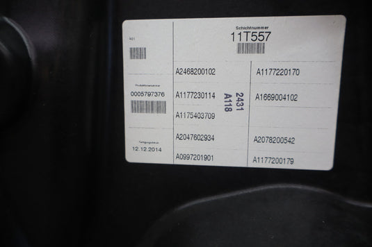 14-18 Mercedes CLA250 C117 Front Left Driver Side Door Window Regulator Oem