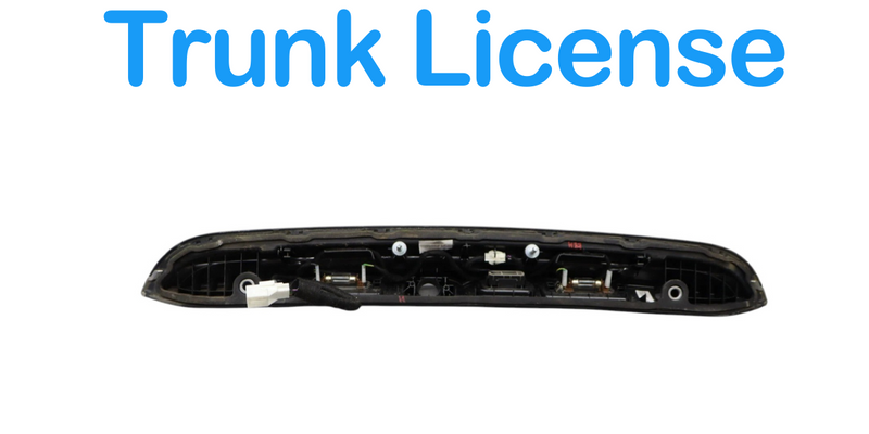 Load image into Gallery viewer, 14-19 Maserati Ghibli Rear Trunk License Plate Light Cover Trim W/ Camera Oem
