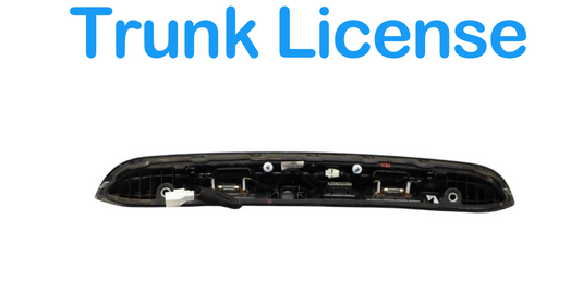 14-19 Maserati Ghibli Rear Trunk License Plate Light Cover Trim W/ Camera Oem