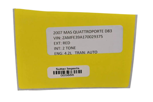 03-13 Maserati Quattroporte M139 Front Center Console Armrest Arm Rest Oem