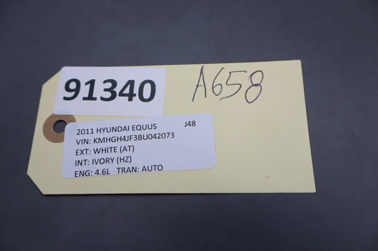 11-13 Hyundai  Equus SIG Front Right Passenger Side Seat Belt Retractor Oem