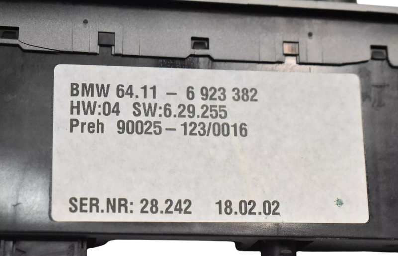 Load image into Gallery viewer, 02-03 BMW E65 E66 745i Climate Temperature Control A/C Heater Switch Panel Oem
