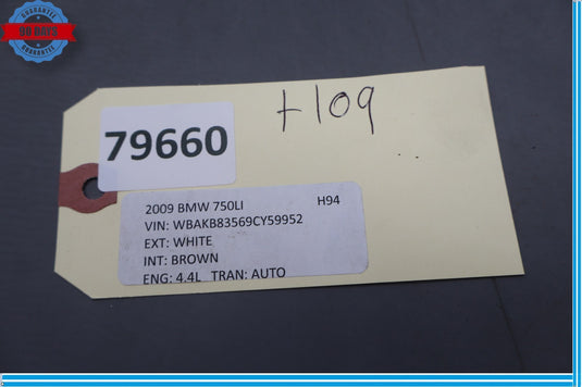 09-12 BMW 740Li 750i 750Li Front Left Driver Side Seat Switch Cover Trim Oem