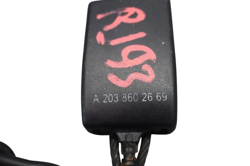 Load image into Gallery viewer, 03-09 Mercedes CLK55 AMG CLK350 W209 Front Right Side Seat Belt Buckle Black Oem
