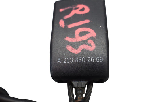 03-09 Mercedes CLK55 AMG CLK350 W209 Front Right Side Seat Belt Buckle Black Oem
