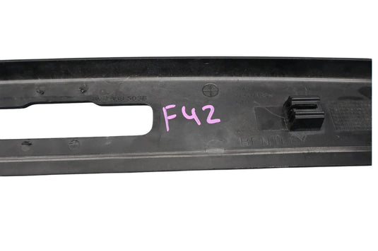 06-12 Bentley Continental Flying Spur Rear Trunk Lid Upper Trim Panel Black OEM