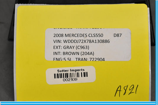 03-09 Mercedes CLS550 E550 W219 Air Suspension Control Switch 2118205410 Oem