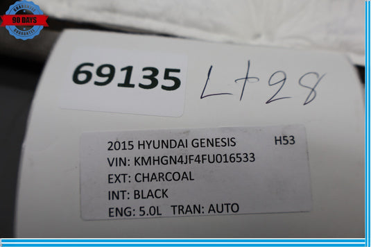 15-17 Hyundai Genesis G80 Rear Deck Interior Trim Panel 85625-B1000 Oem