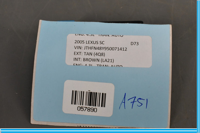 Load image into Gallery viewer, 02-10 Lexus SC430 Front Left Driver Side Seat Memory Switch Oem
