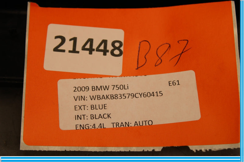 Load image into Gallery viewer, 09-15 BMW 750Li F01 F02 Rear Left Side Door Window Cover Panel Trim Oem
