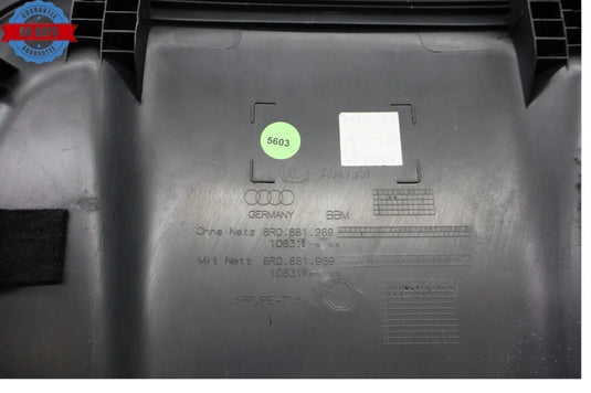 11-17 Volkswagen Touareg VW Front Left Side Seat Backrest Trim Cover Panel OEM