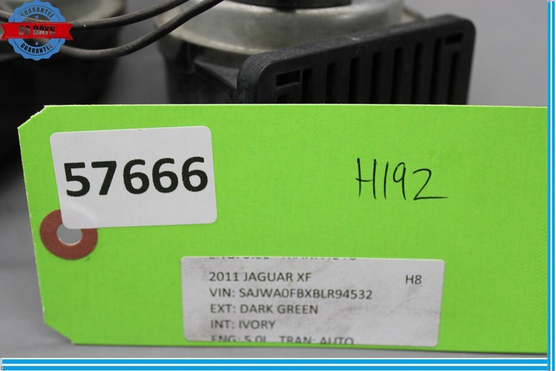 Load image into Gallery viewer, 09-15 Jaguar X250 XF High Low Note Tone Horns Set Black 0055306 Oem
