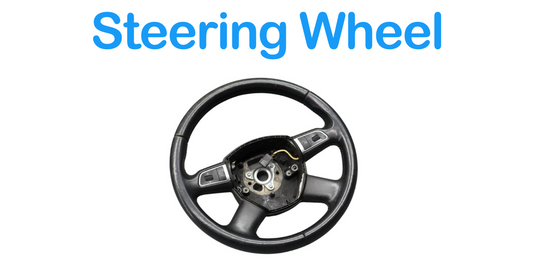 09-13 Audi A3 4-Spoke Driver Steering Wheel Leather Black 8R0419091 Oem