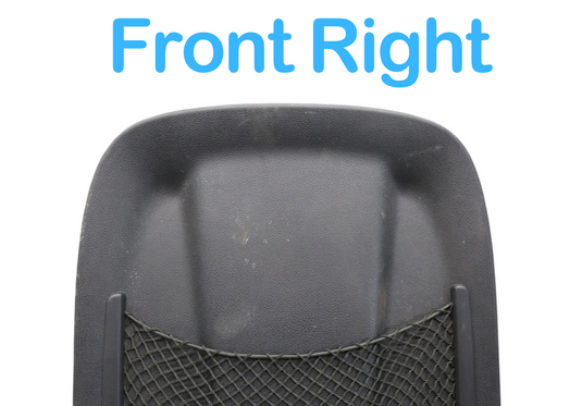 11-17 Volkswagen Touareg Front Right Side Seat Back Cover Panel Trim Black Oem