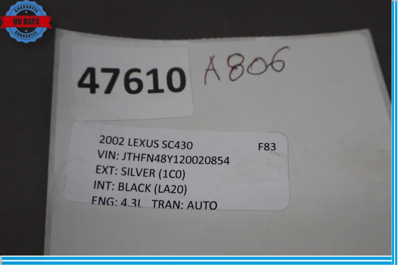 Load image into Gallery viewer, 02-10 Lexus SC430 Front Right Passenger Seat Belt Seatbelt Retractor Oem
