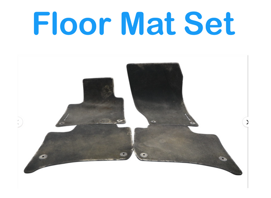 11-18 Porsche Cayenne Front & Rear Floor Mat Carpet Cover Set of 4 Oem