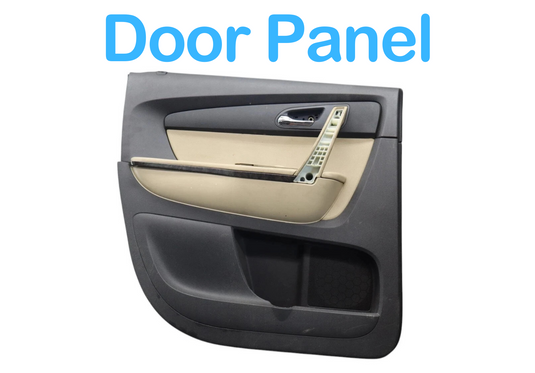 07-12 GMC Acadia Denali Rear Left Driver Side Interior Door Panel Black OEM