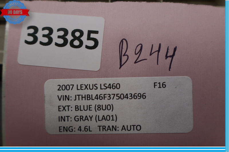 Load image into Gallery viewer, 07-12 Lexus LS460 Rear Left Driver Side Door Sill Scuff Plate Panel Trim Oem
