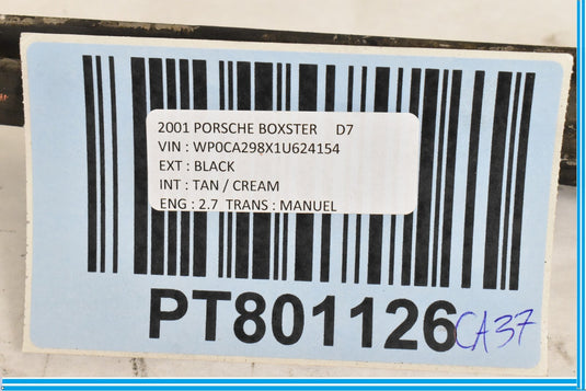 97-04 Porsche Boxster 986 Carrera 911 996 Rear Lower Control Arm Track OEM
