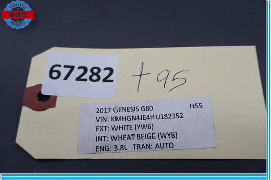 15-17 Hyundai Genesis Rear Left Driver Side C Pillar Quarter Panel Trim Oem