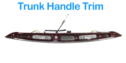 04-13 Maserati Quattroporte Rear Trunk Handle License Plate Trim Oem